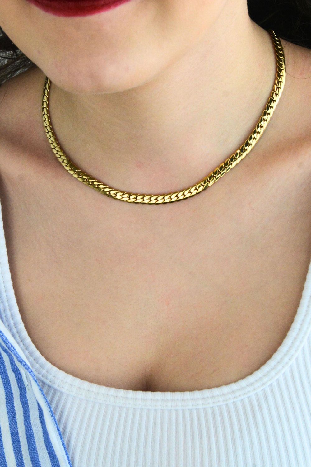 Naszyjnik łańcuch damski Nomination Italy Ecclettica złoty stal szlachetna 134307012.jpg